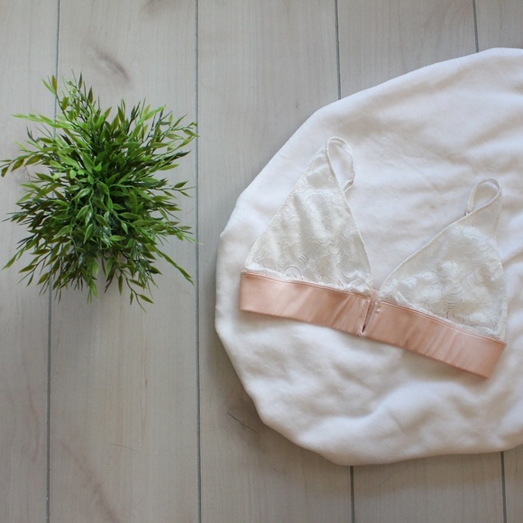 Free People Daisy Lace V-Wire Soft Bra White XS &L - Picture 3 of 7